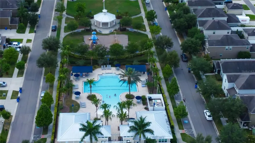 Aerial of community amenities