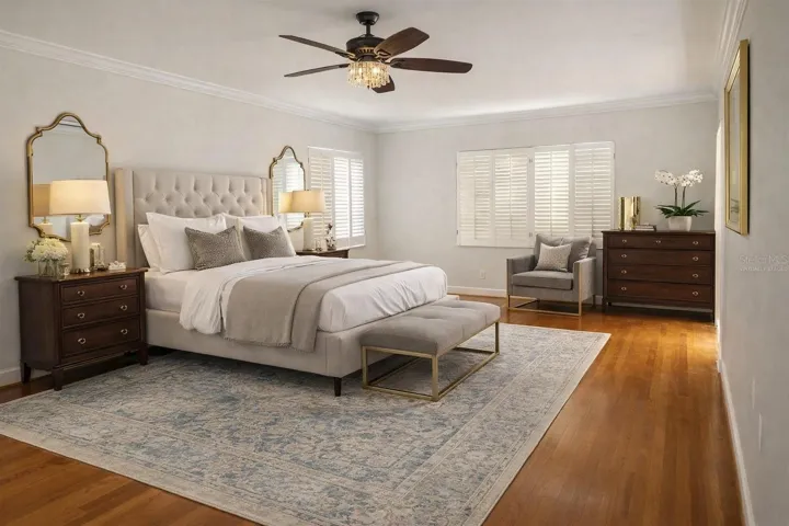 Primary Bedroom Virtually Staged