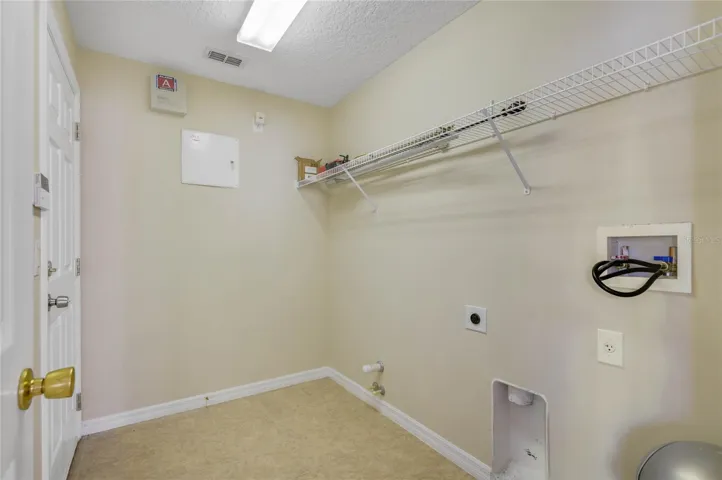inside laundry room