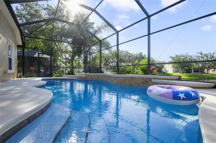 Private Pool with water view