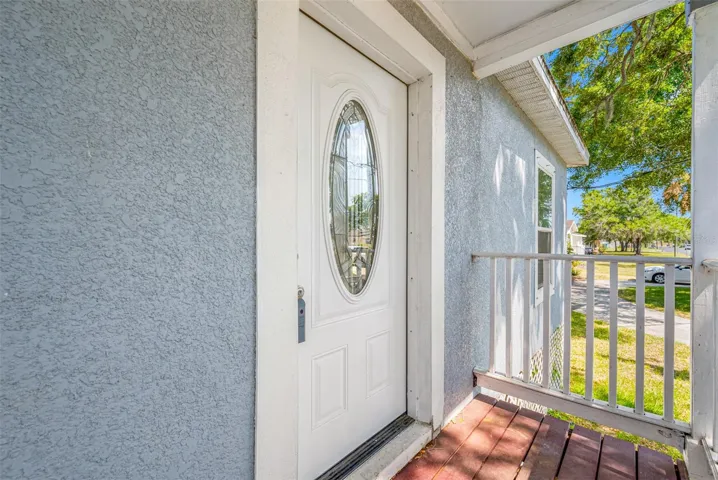 Covered Front Entry.