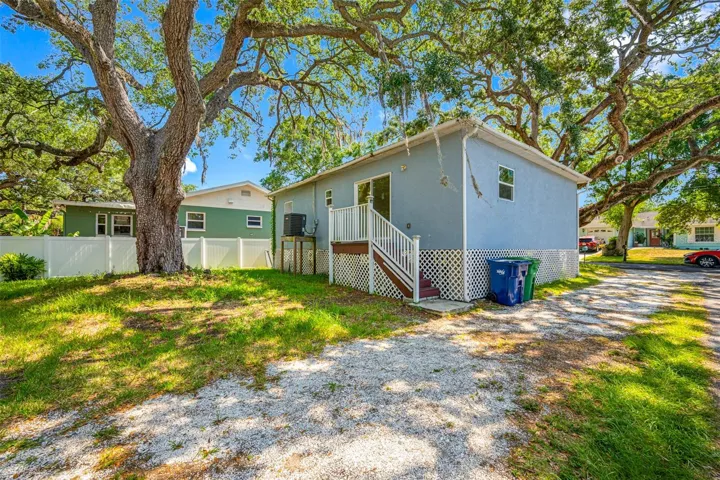 Back of the House and Driveway.