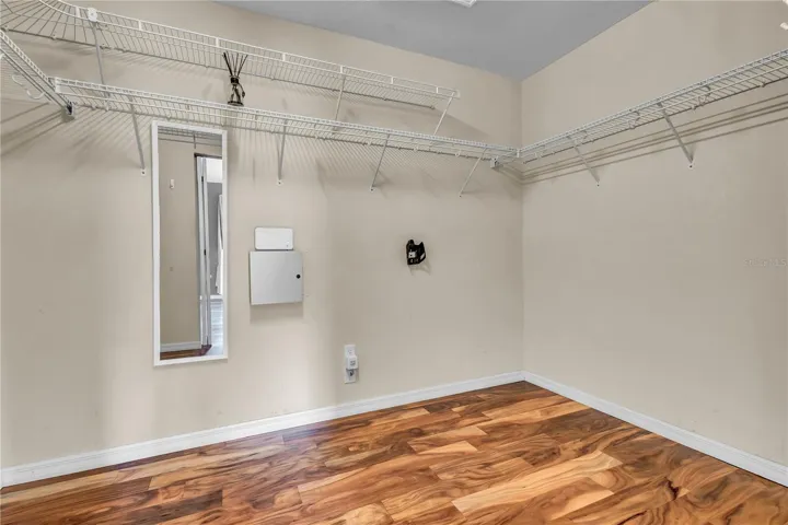 Upstairs Master Closet View 1