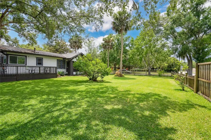 Expansive side yard.