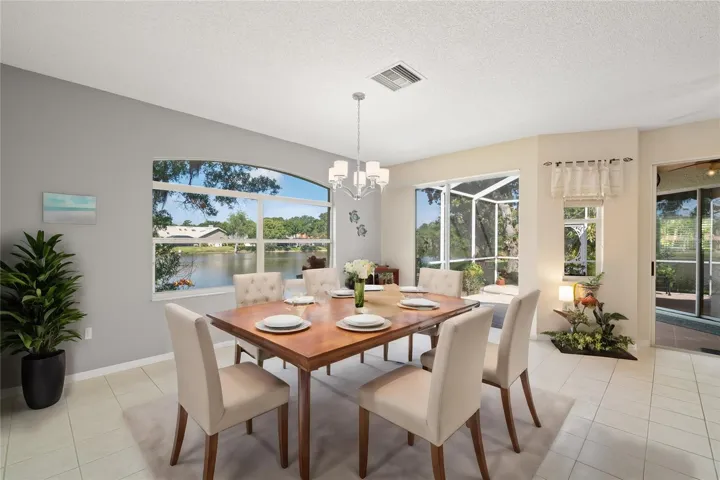 gathering room staged for dining