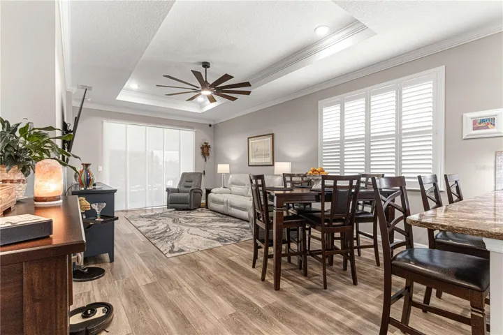 Tray Ceiling, Upgraded Fan, Recessed LED Lighting