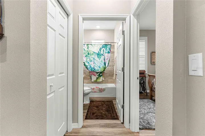 Entrance to Guest/Hall Bath & Guest Room