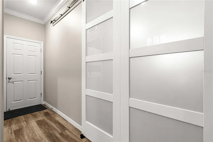 Door to 2 Car Garage