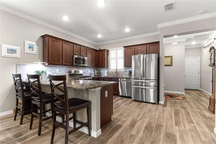 Spacious Kitchen w/Island Seating & Soft Close Cabinet Doors