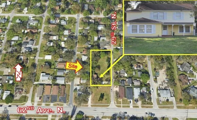 Aerial - House and Two Additional Buildable Lots
