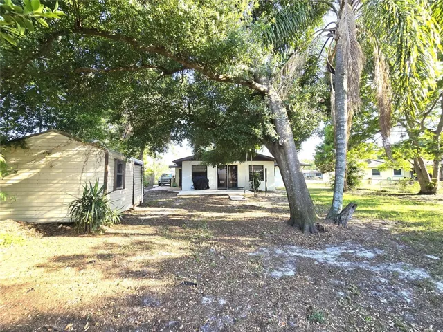 Rearview of home from back fence line of property