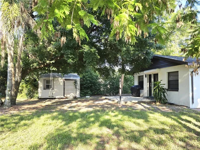 Left side of backyard