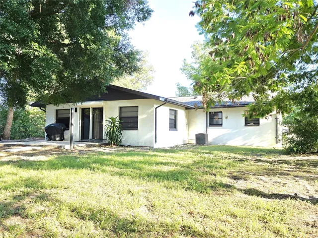 Rear view of home
