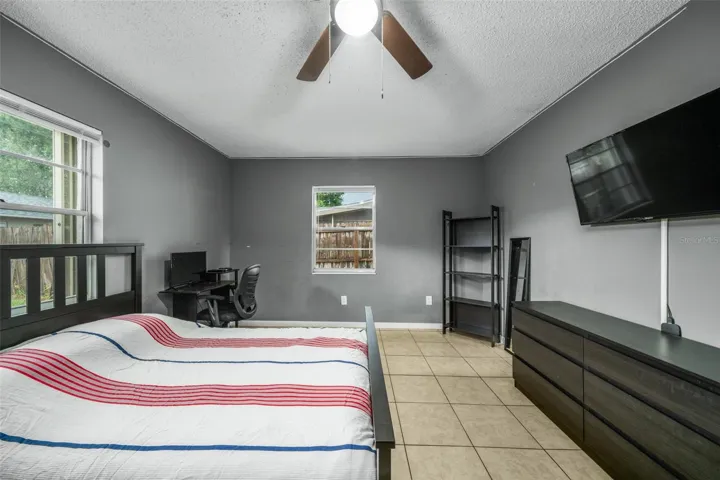 Bedroom #2- tile floors