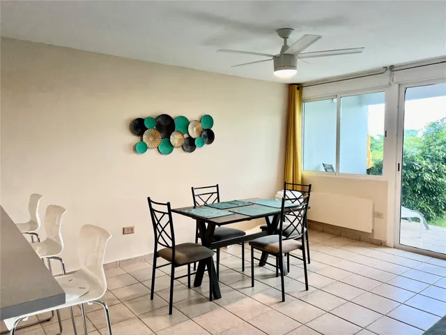 DINING ROOM AND PATIO VIEW