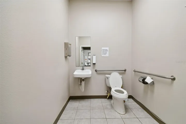 Waiting room bathroom