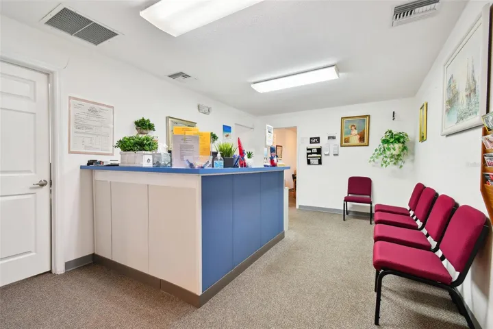 Upstairs reception office