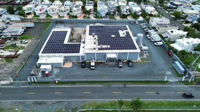 Front aerial view (South)