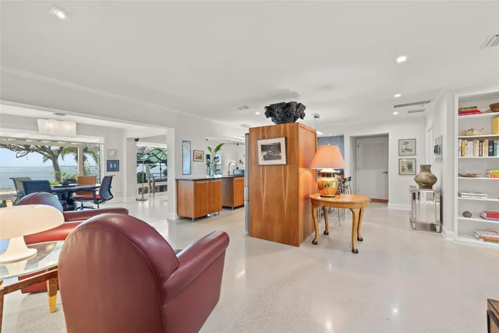 Embrace the open concept layout.