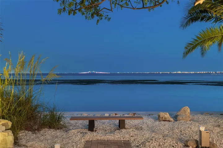 And the view just gets better and better as through the night, the Skyway Bridge dresses in different colors.