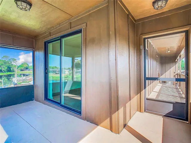 Wrap around porch on the second floor.