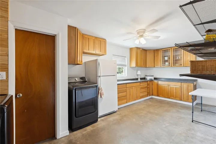 Large "Pantry"/prep/laundry area inside garage