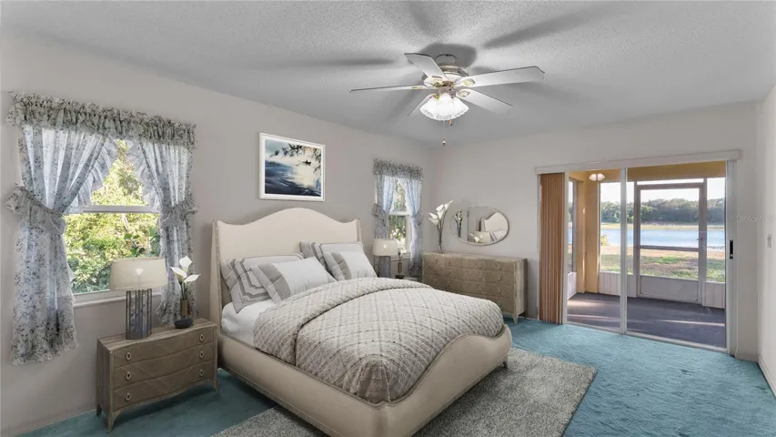 Master Bedroom Off Living Room- Lake VIEW