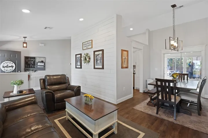 Living Room and Dining Room