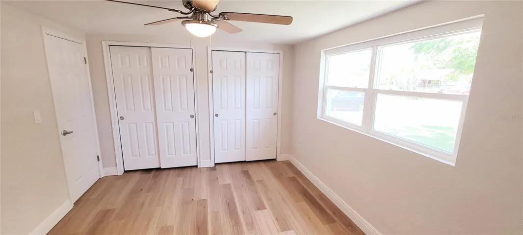 Front bedroom with double closets