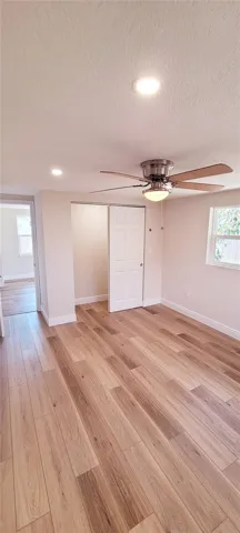 Master bedroom with closet