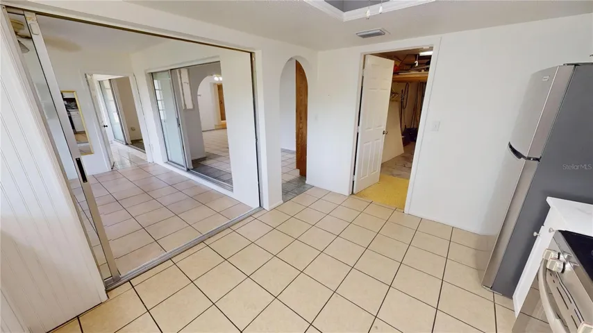 Kitchen, Lanai and, garage access door