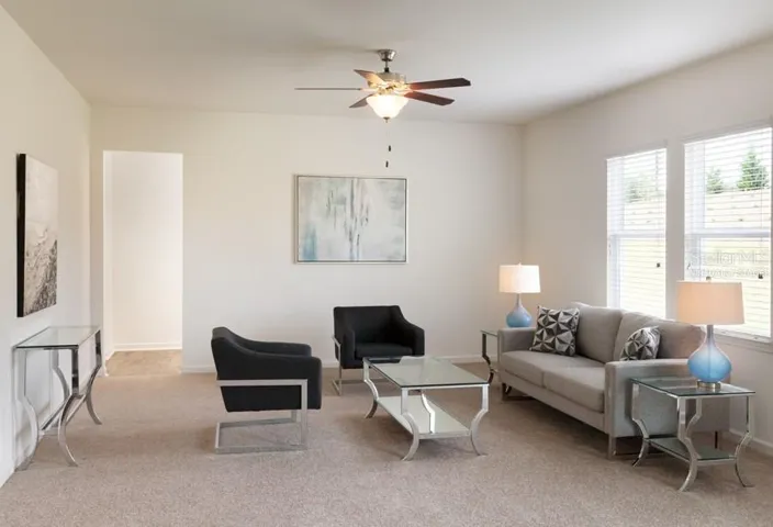 Virtually Staged Living Room