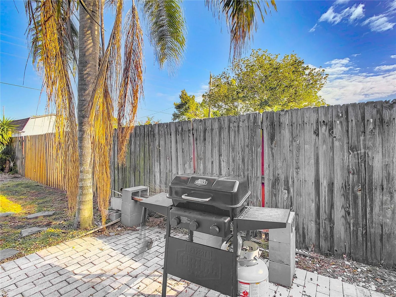 outdoor grill area