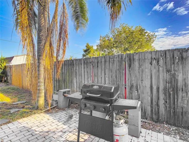 outdoor grill area