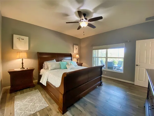 Tile Plank Flooring in Primary Bedroom