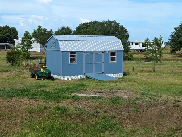 wooden shed