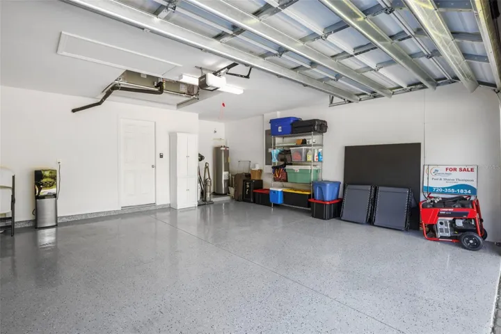 Epoxy coated garage