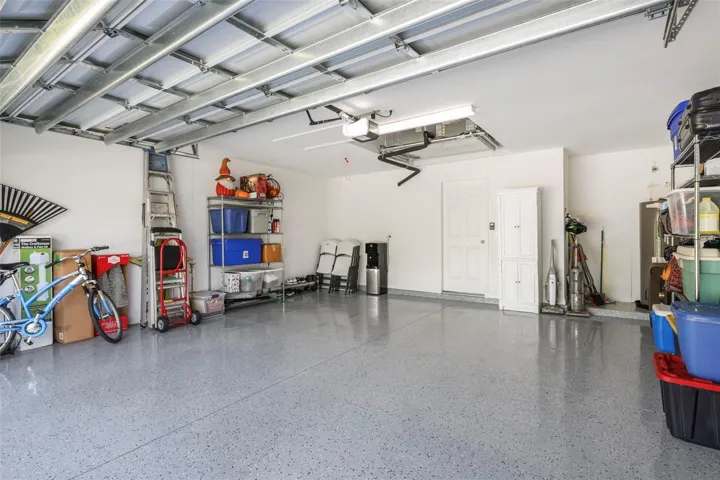 Epoxy coated garage