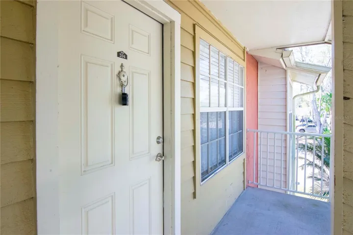 Covered Front Patio Area
