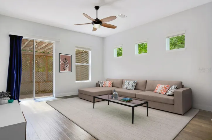 living room - virtually staged