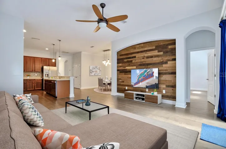 living room - virtually staged