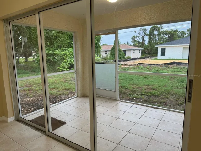 Screened lanai