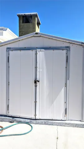 Outside storage shed
