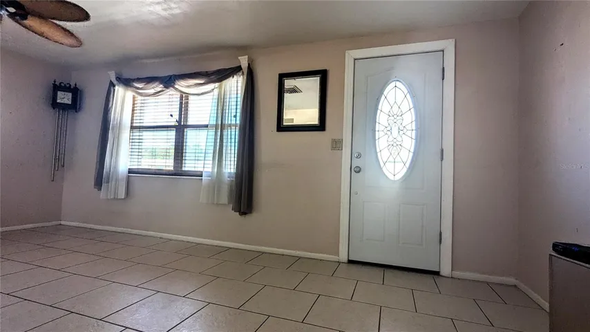 Glass entry door