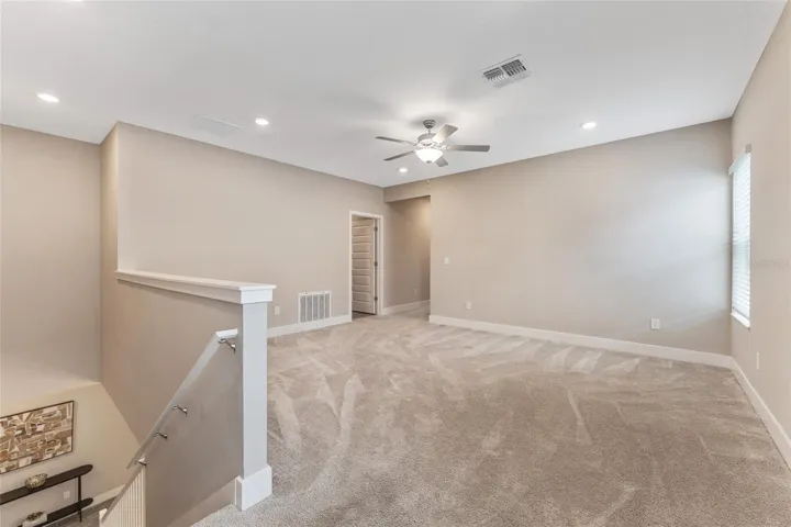 Expansive loft area