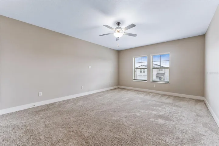 Generously sized Primary Suite