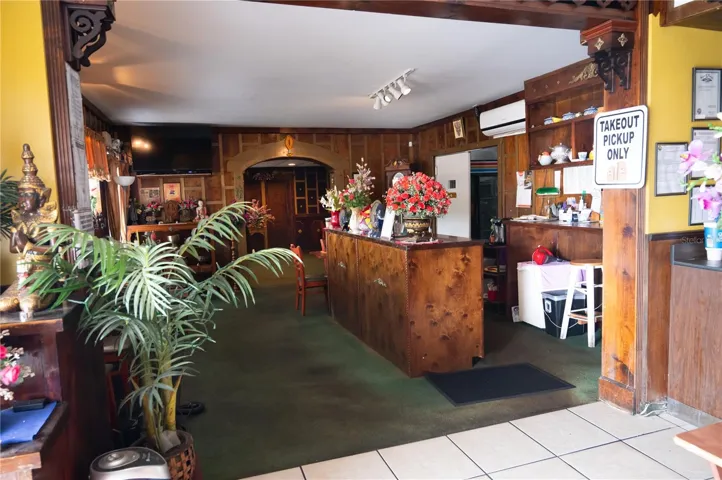 Private Room Entrance on the left side of Restaurant and Hostess area