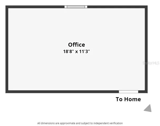 Office Floor Plan in the detached garage