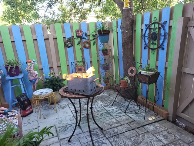 Enjoying the small backyard grill