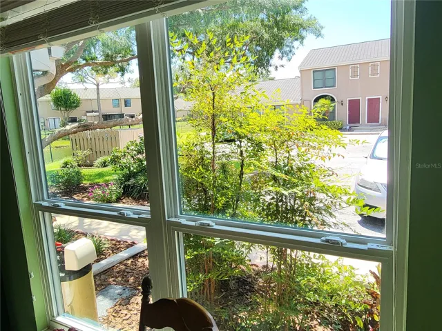 View from Dining Space with Blinds Up